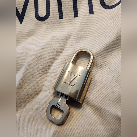 Louis Vuitton LV Gold Padlock Lock & Key #311 - Picture 3 of 8